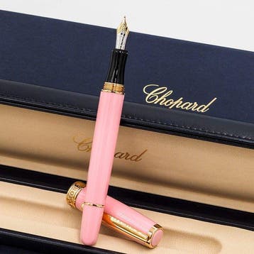 Chopard - Classic * Pink Resin * 18K Gold Nib - Zonder, Nieuw