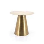 Bijzettafel Mastic 50cm - Goud - 210083 - bijzettafels, Huis en Inrichting, Nieuw, Overige materialen