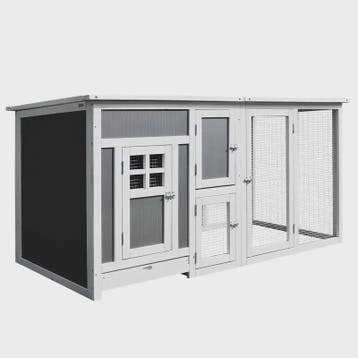 Ruime Houten Kippenhok met Ren en Waterdicht Dak - 160x75x80, Dieren en Toebehoren, Verzenden, Nieuw