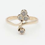 Ring - 14 karaat Roségoud Diamant (Natuurlijk), Sieraden, Tassen en Uiterlijk, Ringen, Nieuw