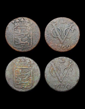 Nederlands-Indië. 1/2 Duit VOC West Friesland 1969, 1770