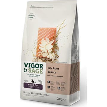 Vigor&Sage Kattenvoer Beauty Lily Root 2 kg, Verzenden, Kat