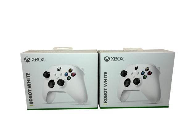 Veiling - 2x Microsoft | Robot White Xbox Wireless Controlle, Spelcomputers en Games, Games | Xbox Original