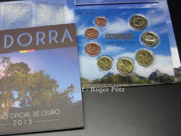 3,88 Euro 2015 Andorra munten set st im offiziellen Blist..., Verzenden