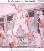 Nederlandse politici bij het zwembad op spotprent (Lithos), Verzenden