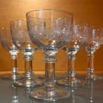 Val Saint Lambert - Wijnglas (6) - Glas - Service Lothaire, Antiek en Kunst
