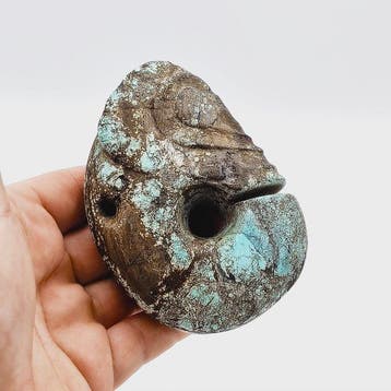 Oud-Chinees turkoois Belangrijk varken-draak kraaltalisman -