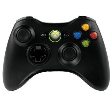 Xbox 360 & PC Controller Wireless Zwart (Third Party), Spelcomputers en Games, Spelcomputers | Xbox 360, Ophalen of Verzenden