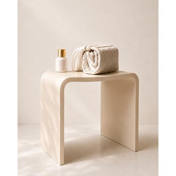 Wiesbaden Zita Kruk - 40x30x42.5cm - Solid Surface - Beige, Ophalen of Verzenden, Nieuw