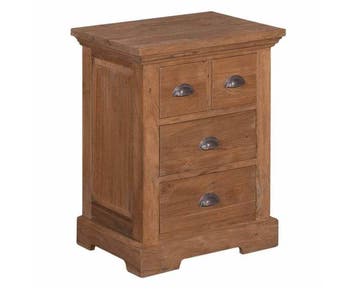 Tower Living Bologna Ladekast teakhout 56x43x73 cm -, Ophalen of Verzenden, Nieuw