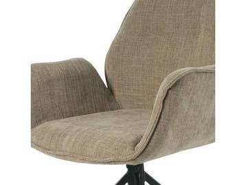 Giga Meubel Eetkamerstoel Lenny - Draaibaar - Taupe (set van, Verzenden, Nieuw