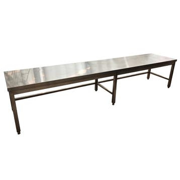 RVS Werktafel 2900x600x580 mm, gebruikt, Ophalen of Verzenden