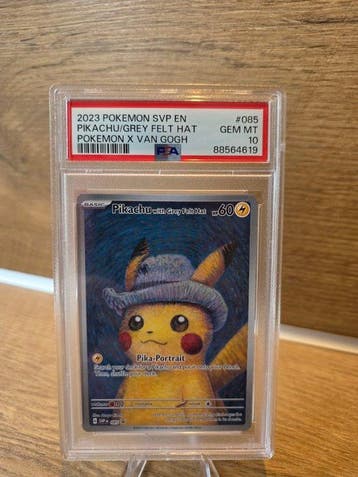 Pokémon - 1 Graded card - Pikachu #085 Promo card, Full art, Hobby en Vrije tijd, Nieuw