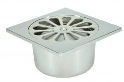 Chroom ABS doucheput 10x10 onder 40mm, Ophalen of Verzenden, Nieuw