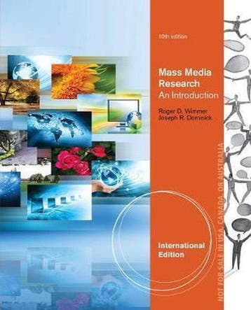 Mass Media Research, International Edition - Roger D. Wimmer, Verzenden, Zo goed als nieuw, Roger D. Wimmer