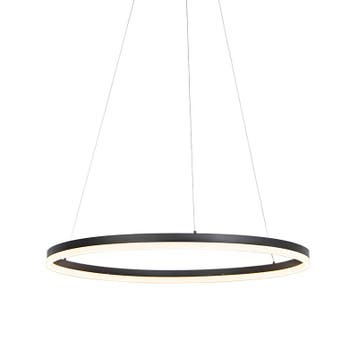 Design hanglamp zwart 80 cm incl. LED 3-staps dimbaar -, Verzenden, Nieuw, Kunststof, Design