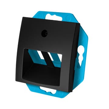 ION Modular Jack 30° 2-voudig met Centraalplaat E1 Mat Zwart, Ophalen of Verzenden, Nieuw, Groepenkast