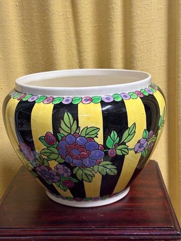 Boch Frères - Charles Catteau - Vaas - Aardewerk - Cachepot, Antiek en Kunst