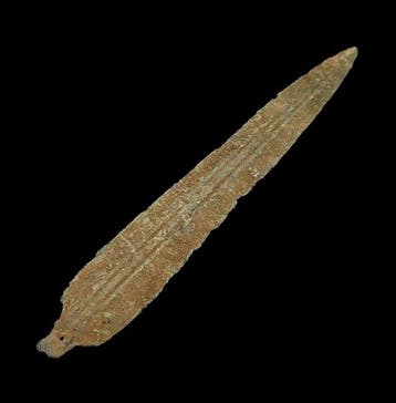 Bronstijd Brons Dagger Blade - 158 mm (Zonder minimumprijs), Antiek en Kunst