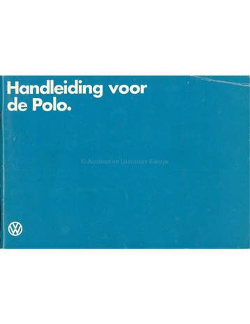 1981 VOLKSWAGEN POLO INSTRUCTIEBOEKJE NEDERLANDS, Auto diversen, Handleidingen en Instructieboekjes