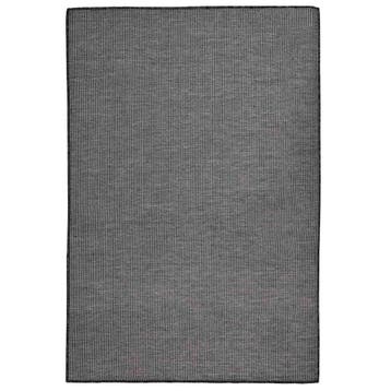 vidaXL Buitenkleed platgeweven 120x170 cm grijs, Verzenden, Nieuw, Grijs