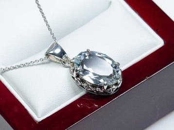 Zonder minimumprijs - Ketting met hanger - 925 zilver -