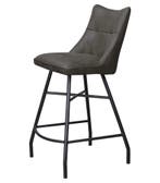 Nieuw! Barstoel Rome | Antraciet | Microvezel |, Met voetsteun, 60 tot 90 cm, Nieuw, Ophalen of Verzenden