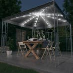 vidaXL Prieel met LED-lichtslinger 300x300 cm, Tuin en Terras, Verzenden, Nieuw