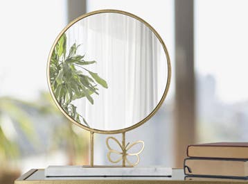 TAFELSPIEGEL VLINDER CM 30X9X39,5, Huis en Inrichting, Woonaccessoires | Spiegels, Ophalen of Verzenden, Nieuw