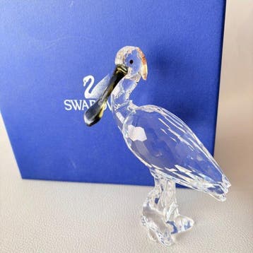Swarovski - Beeldje - Swarovski Crystal Spoonbill 931746, Antiek en Kunst