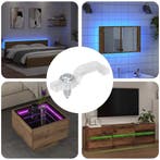 vidaXL LED Strip Clips 23,8 mm 12 pcs Doorzichtig Kunststof, Verzenden, Nieuw, Kunststof