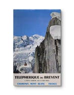Pocachard - Affiche originale 1975 – Téléphérique du Brévent