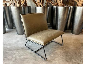 Veiling - Fauteuil Casper (2 stuks) Lounge - Stof - Groen -, Huis en Inrichting, Nieuw