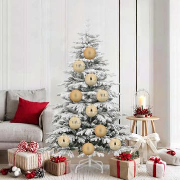 vidaXL Kerstbal Set XL 9 st Goud Ø 15 cm Kunststof, Verzenden, Nieuw