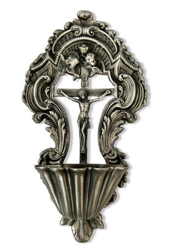 Antiek Wijwatervat - 1910-1920 - Wijwatervat - 30cm, Antiek en Kunst