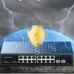 2.5G Switch 16 Poorten – 10G SFP+ Uplink 120G Bandbreedte, Computers en Software, Netwerk switches, Verzenden, Nieuw