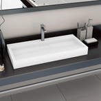 vidaXL Wastafel 100x46x11 cm mineraal gegoten/marmer gegoten, Verzenden, Nieuw