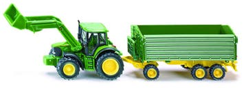 Siku tractor John Deere met aanhanger 1:87 (Siku Speelgoed), Ophalen of Verzenden, Nieuw