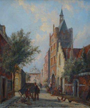 William Raymond Dommersen (1850-1927) - Stadsgezicht