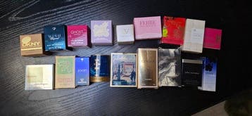 Parfumfles (18) - Diverse top merken - Glas - Mini parfum