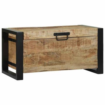 vidaXL Opbergkisten Bruin 60 x 30 x 30 cm Massief mangohout, Huis en Inrichting, Woonaccessoires | Kisten, Verzenden, Nieuw