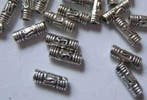 20 metalen tonnetjes kralen 8,5mm x 3mm gat: 1,5mm, Ophalen of Verzenden, Nieuw, Tussenstuk of Tussenkraal