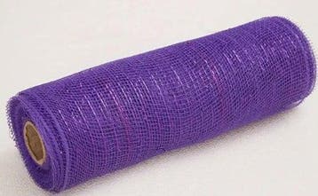 Decomesh metallic paars 26 cm rol 9 meter voor kransen en, Ophalen of Verzenden, Nieuw
