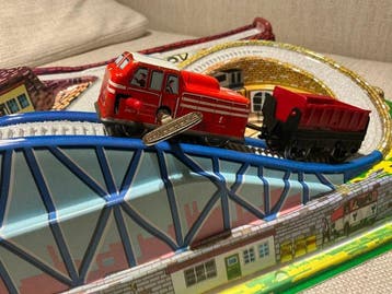 Technofix - Blikken speelgoedtrein - Industrial Transport