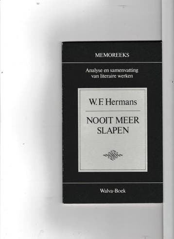 W.f. hermans nooit meer slapen 9789066756014 Sande, Boeken, Verzenden, Zo goed als nieuw, Sande