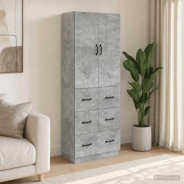 vidaXL Kastenset 2 st 66 x 34,5 x 87 cm Bewerkt hout, Verzenden, Nieuw