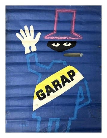 Raymond Savignac - Garap. Vers 1953. Affiche lithographiée, Antiek en Kunst