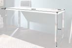 Modern bureau WHITE DESK 140cm witte hoogglans bureautafel -, Ophalen of Verzenden, Nieuw