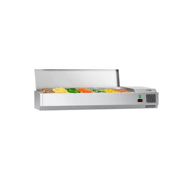 GGM Gastro | Opzetkoelvitrine ECO - 1600x395mm - 7x GN 1/3 |, Verzenden