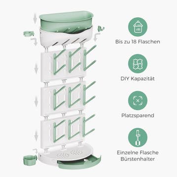 Droogrek voor babyflessen - Drookrek voor flessen - 37x17x54, Verzenden, Zo goed als nieuw